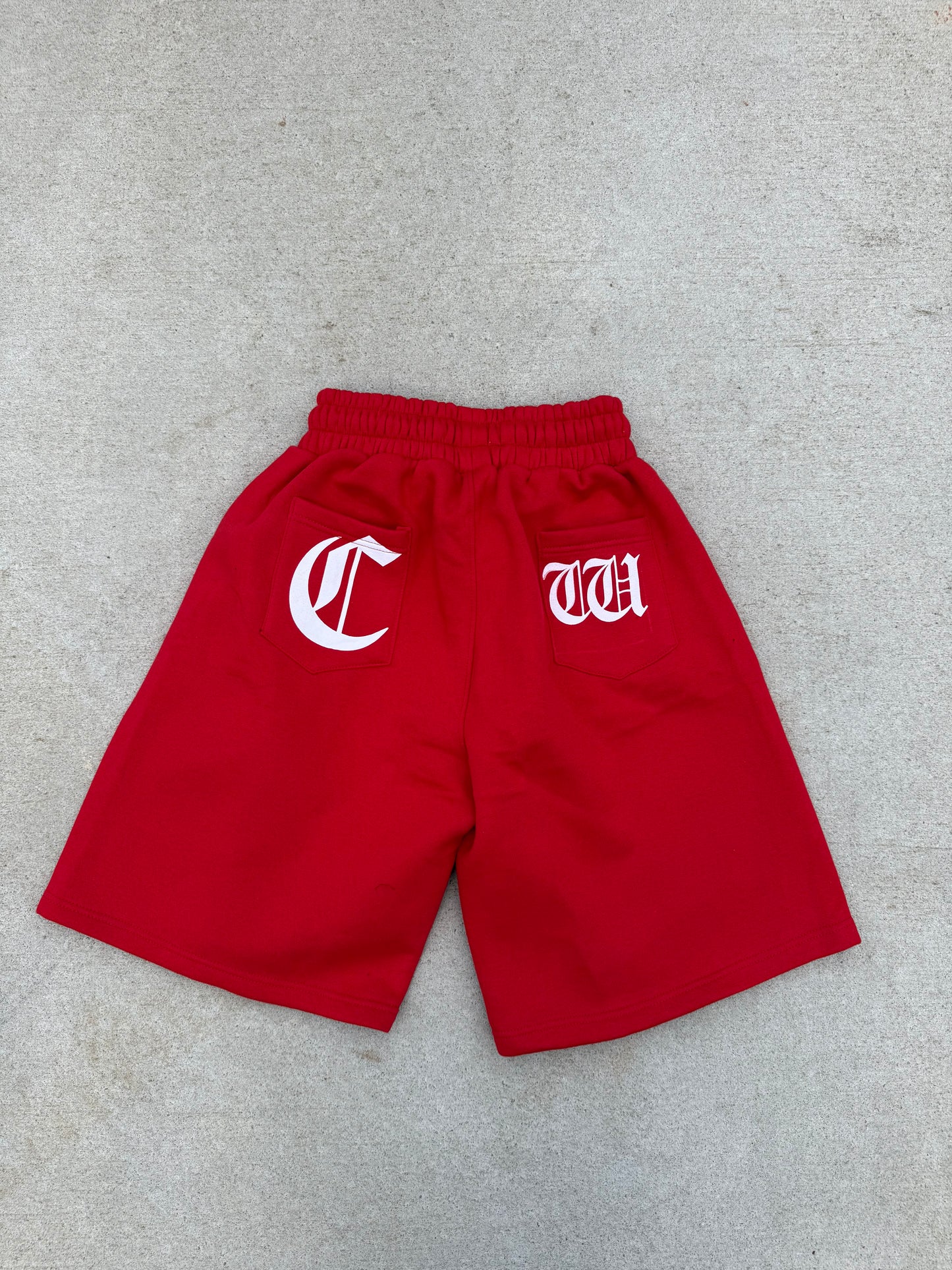 RED CHROME WORLD SHORTS