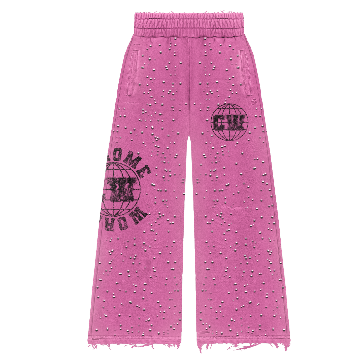 PINK GLOBAL SWEATPANTS