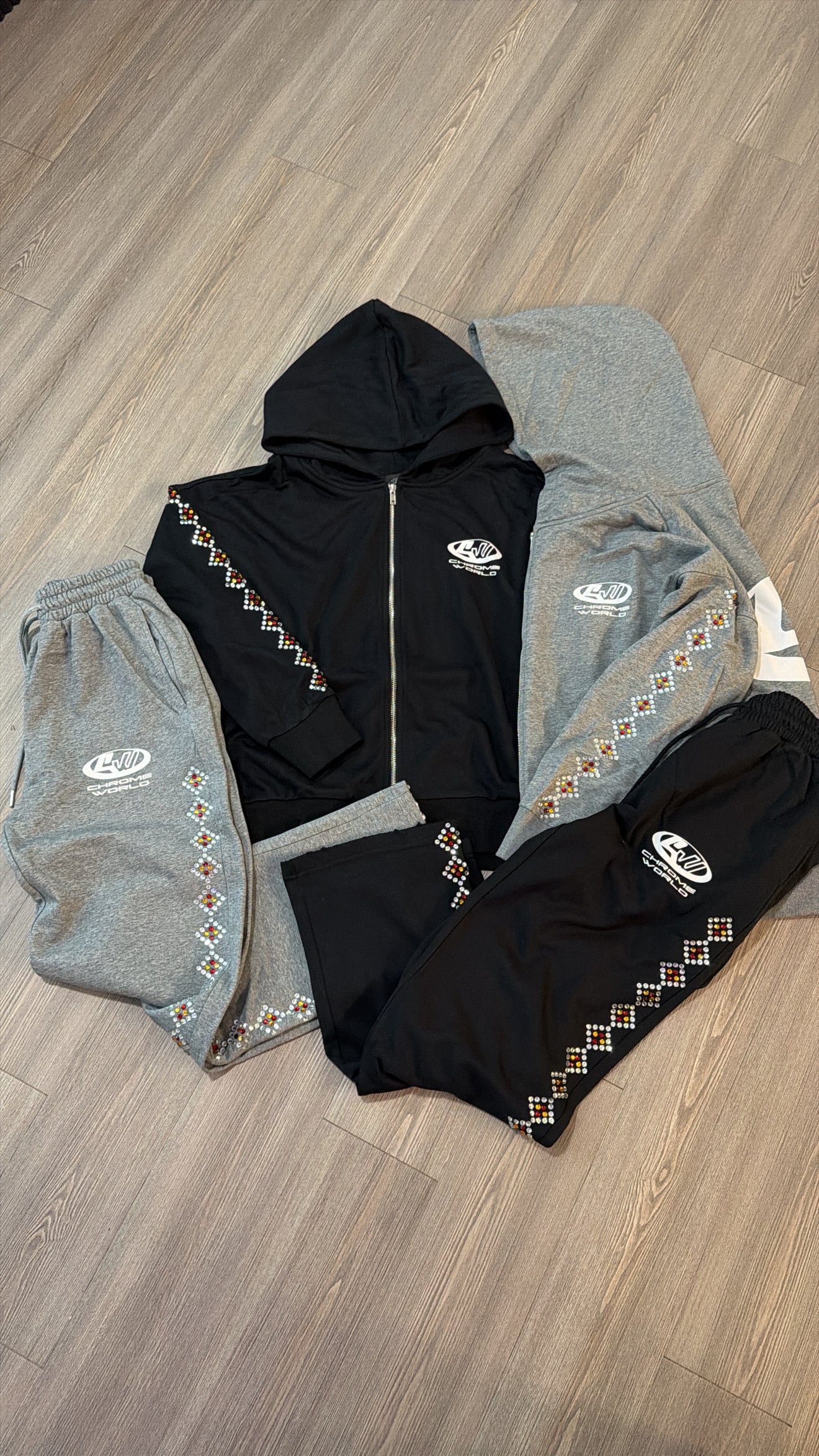 Solid Black Urban Zip Up