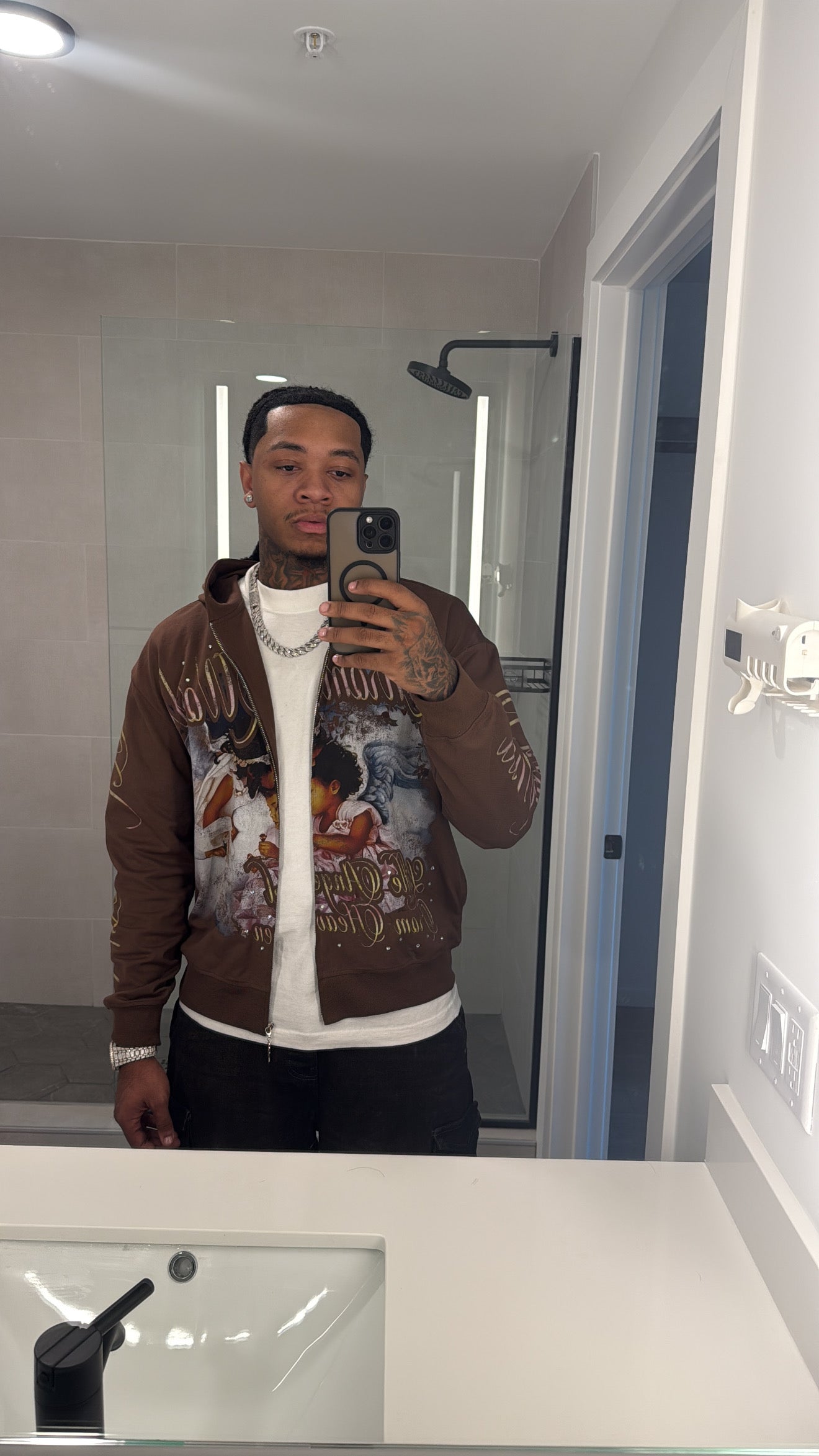 Brown Fallen Angel Hoodie