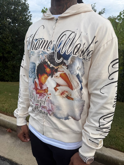 Cream Fallen Angel Hoodie