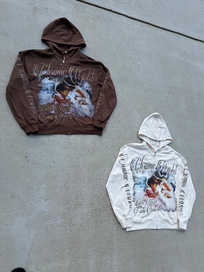 Brown Fallen Angel Hoodie
