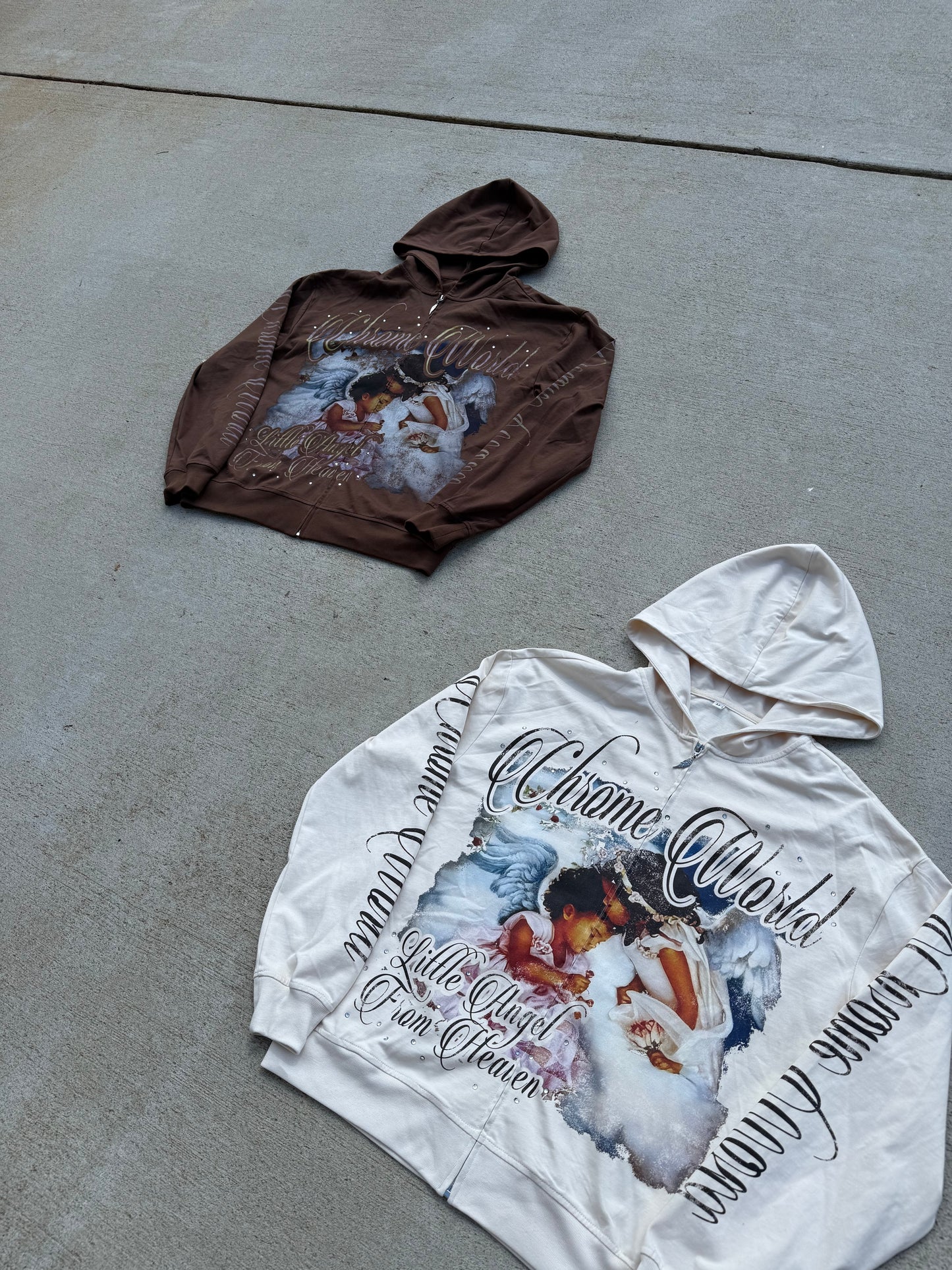 Brown Fallen Angel Hoodie