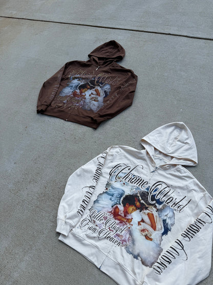 Brown Fallen Angel Hoodie