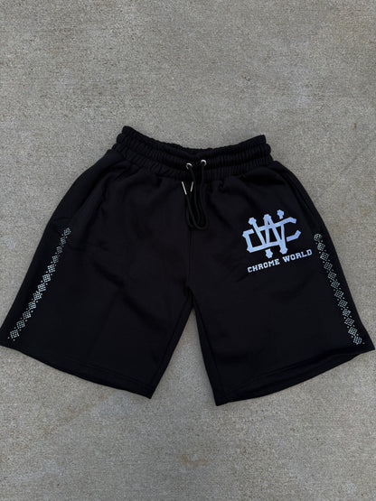 BLACK CHROME WORLD SHORTS