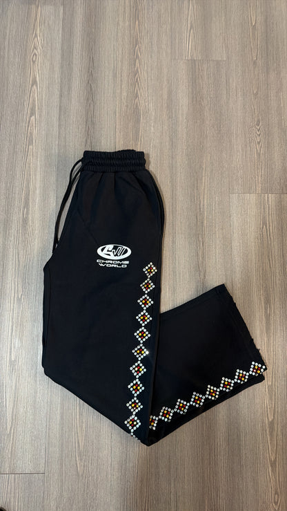 Solid Black Urban Sweatpants